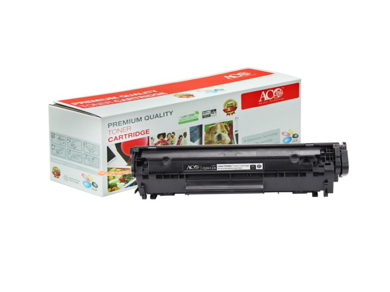 حبر ACO Cartridge Q2612A يستخدم للطابعات: HP LaserJet 1010 / 1012 / 1015 / 1018 / 1020 / 1022 / 1022n / 1022nw / 3015 / 3020 / 3030 / 3050 / 3052 / 3055 / M1319f / M1005​